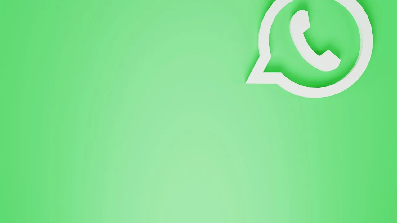 WhatsApp logo on green gradient background